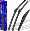 3 wipers Replacement for 2013-2018 Toyota RAV4, Windshield Wiper Blades by ROOPPA