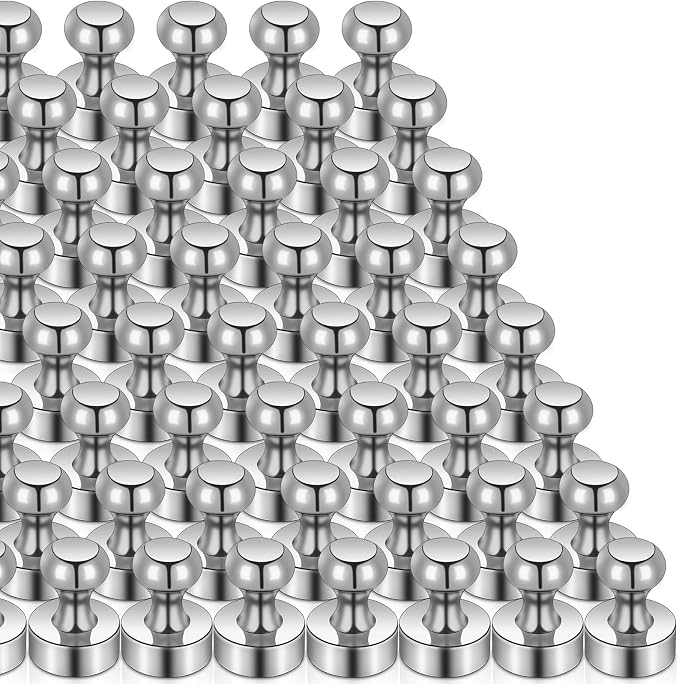 50 Pack Fridge Magnets, Small Strong Refrigerator Neodymium Magnets by MAGXCENE