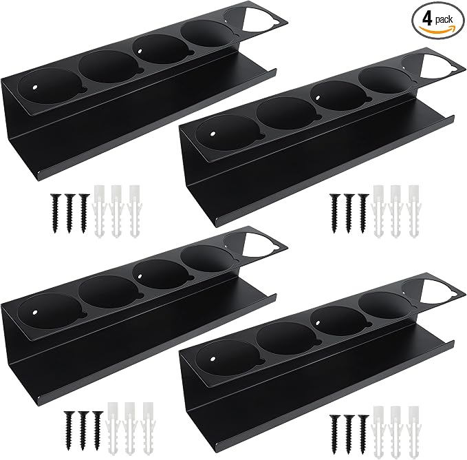 RealPlus Aerosol Spray Can Holder Rack Organizer, 5 Can Spray Bottle Holder by RealPlus
