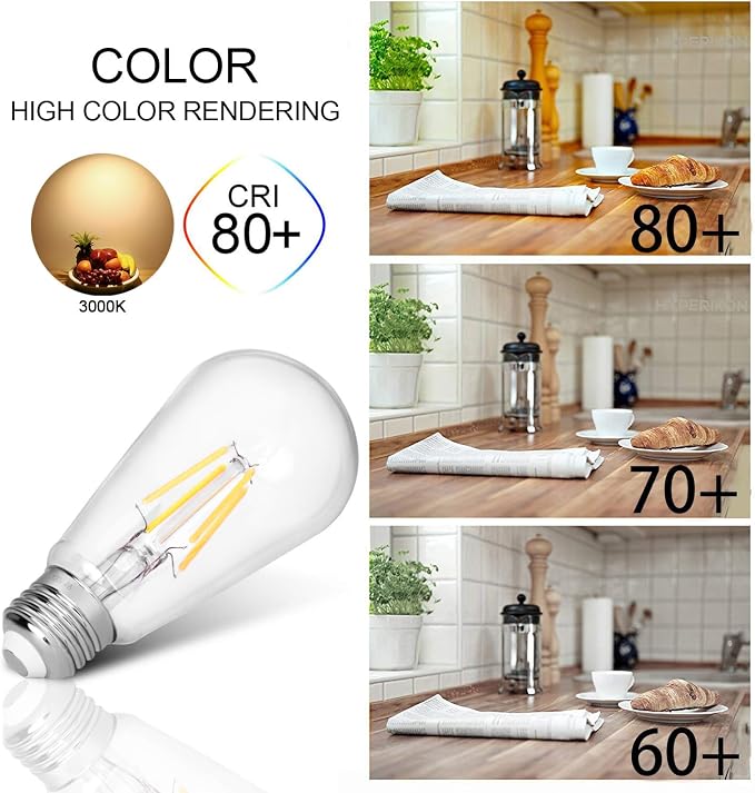 LED Edison Bulb, Antique 40W Vintage Bulb, E26 Non Dimmable Led Bulb 450 Lumens - Image 2