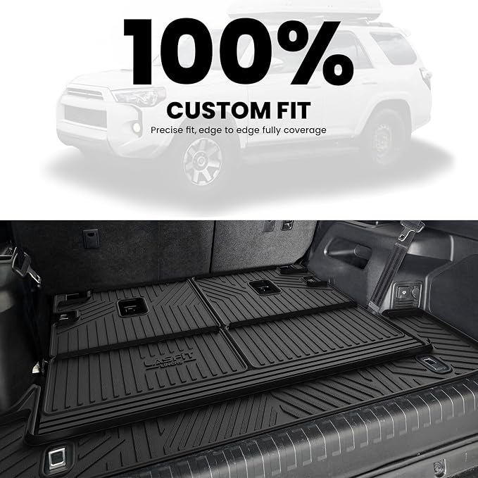 LASFIT Cargo & Backrest Mats for Toyota 4Runner 2013-2024, All Weather Custom - Image 4