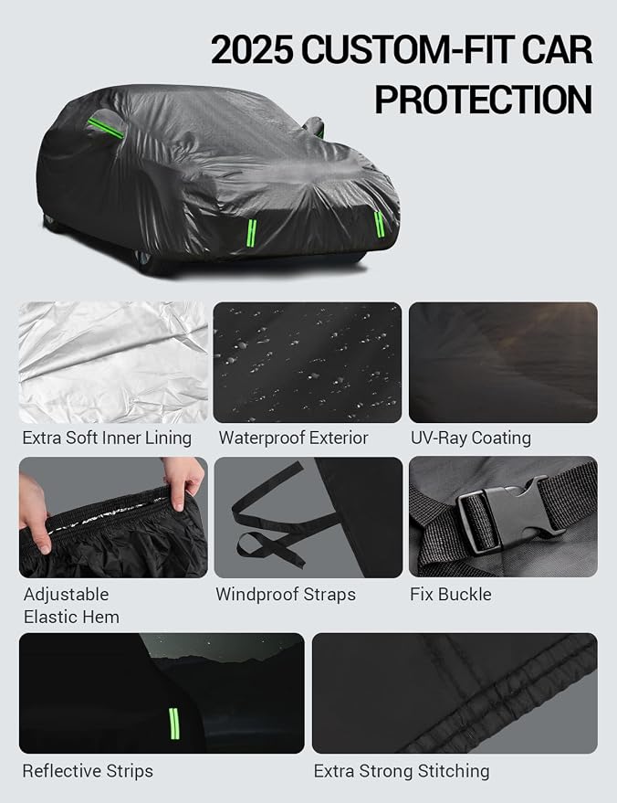 Proadsy 2026 Car Cover for Dodge Charger 2006-2025 2026 Waterproof All Weather - Image 8