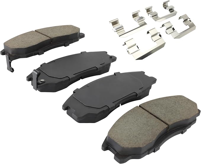 Premium Semi-Metallic Front Brake Pads Compatible - Image 2