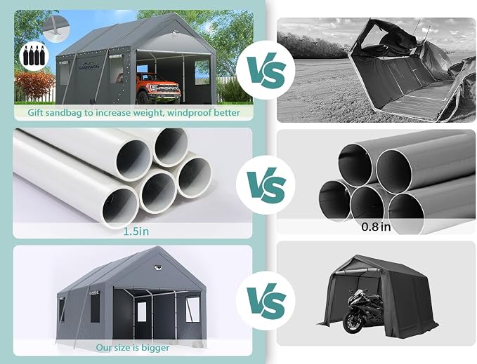 Carports 10X16 Heavy Duty，Car Ports - Image 6