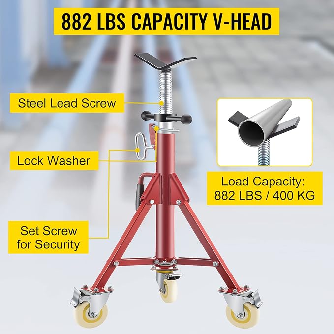 VEVOR Pipe Stand, Pipe Jack Stands - Image 3
