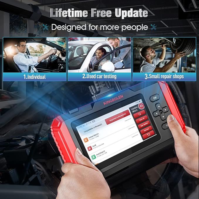KINGBOLEN S500 OBD2 Scanner, ABS SRS Engine at Diagnostic Tool, Automotriz Code - Image 9