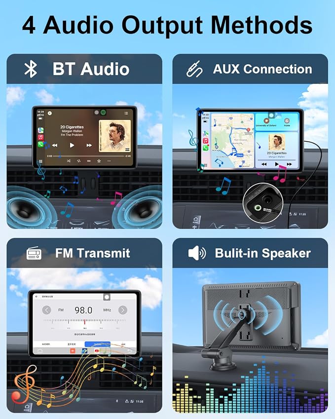 Upgraded Apple Carplay Screen for Car, Car Play Supports Netflix/YouTube/TikTok - Image 7