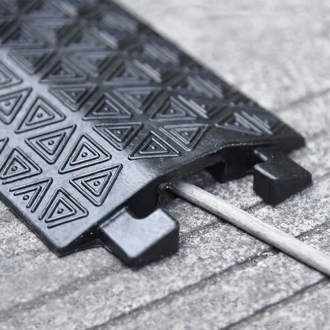 4 Pack 40" inch Drop Over Cable Cover, 4 Pieces Prevent Tripping Rubber Floor - Image 3