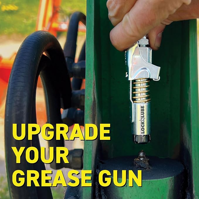 LockNLube Grease Gun Coupler locks onto Zerk fittings. Grease goes in, not on - Image 3