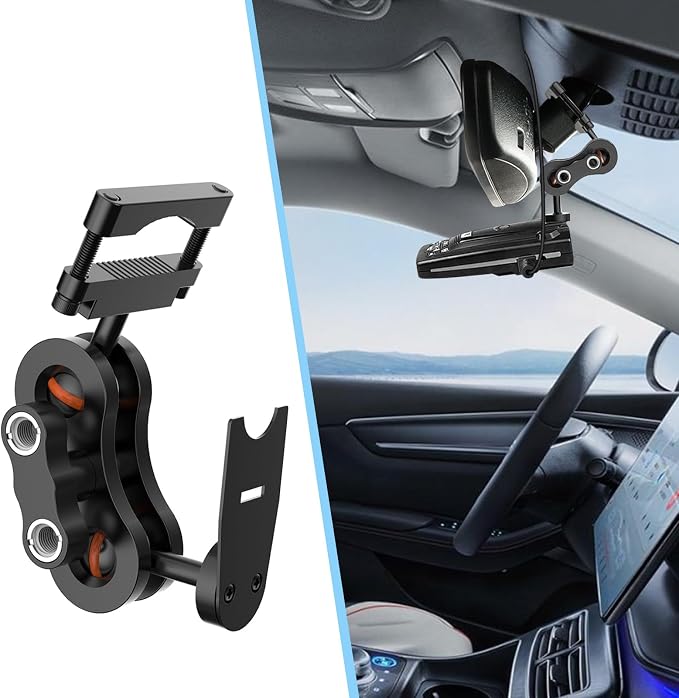Radar Detector Rearview Mirror Rod Mounting Bracket and Radar Direct Power Cord - Image 2