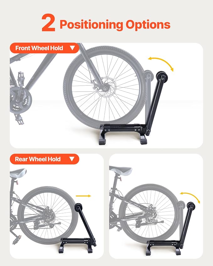 VEVOR Bike Racks 2 Pack, Fits 20 to 29 Inch Mountain & Road Bikes, Alloy Steel - Image 3