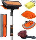 62'' Car Wash Brush with Long Handle, Soft Bristle Scratch-Free Car Wash by Stemni