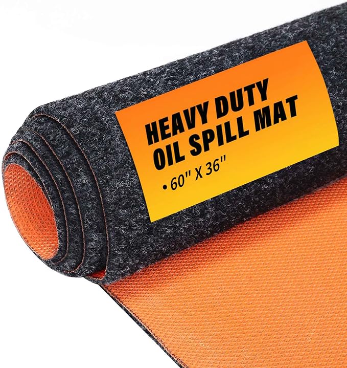 60" x 36" Heavy Duty Oil Spill Mat, Garage Floor Mat by Unknown