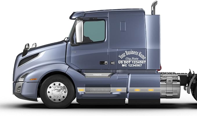 Custom US DOT Trucking Decal Stickers Tow Truck, 18 Wheeler, Van MC Number - Image 4