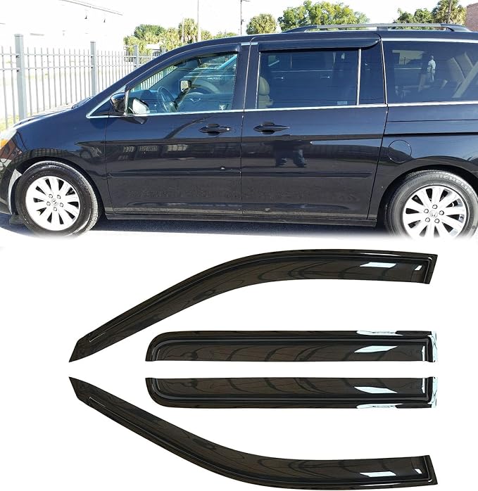 94452 Sunproof Waterproof Side Window Wind Deflector, Window Visor fit - Image 2