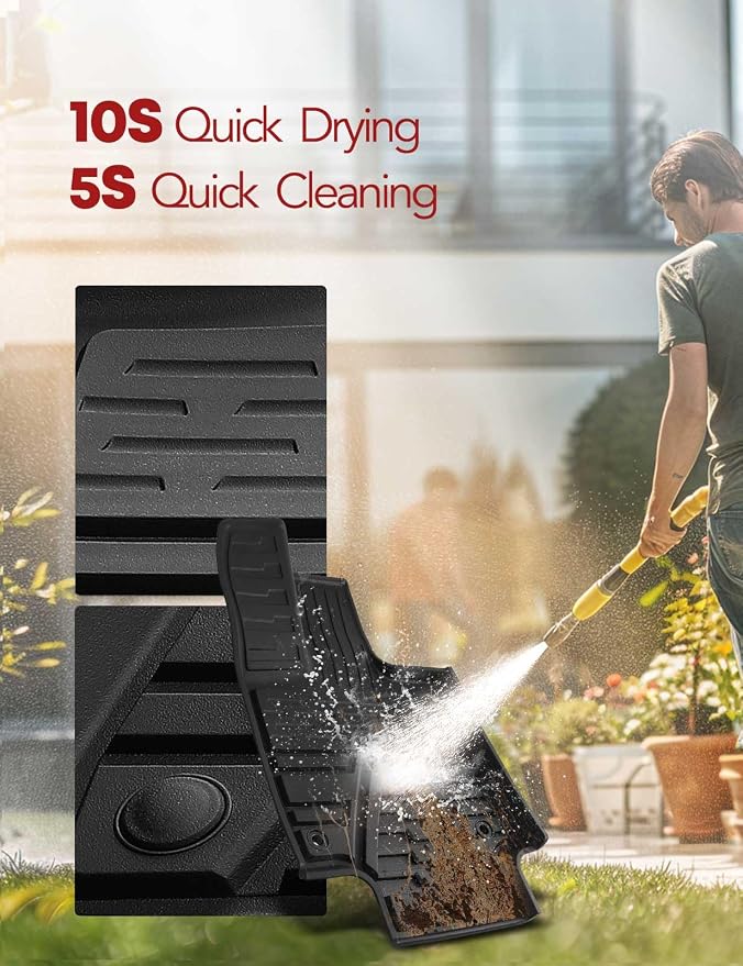 YHTAUTO Floor Mats Fit 2019-2025 Toyota RAV4, TPE All Weather Car Mats - Image 9