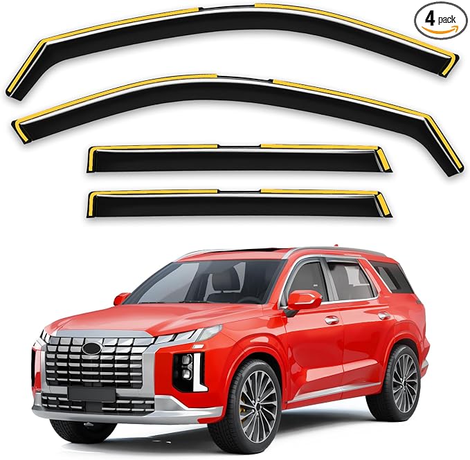 in-Channel Window Rain Guards Fit by Unknown
