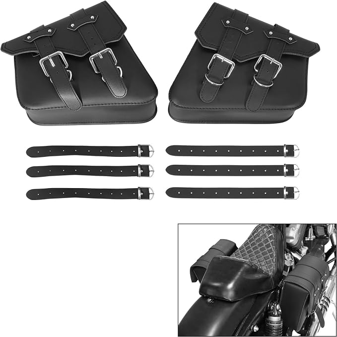 TCMT Motorcycle Saddle Bags Side Tool Bag Luggage Fit - Image 4