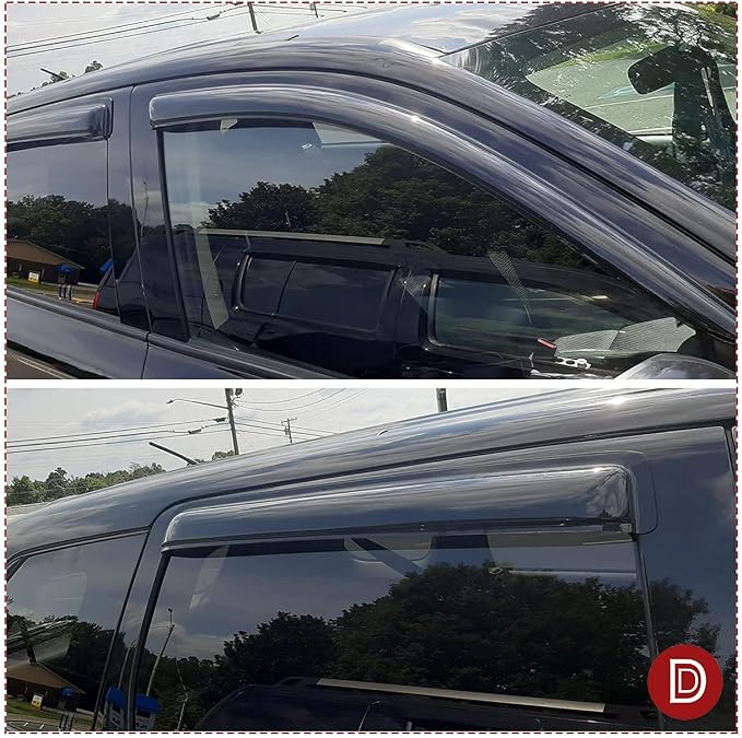 Original Side Rain Guards, Window Visors fit - Image 2