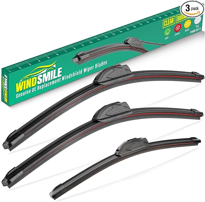 26" 18" 14" Windshield Wiper Blades Replacement by WINDSMILE