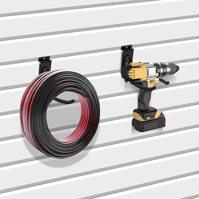 Slatwall Power Tool Hanger, Garage Garden Tool Hooks, Steel String Trimmer - Image 5