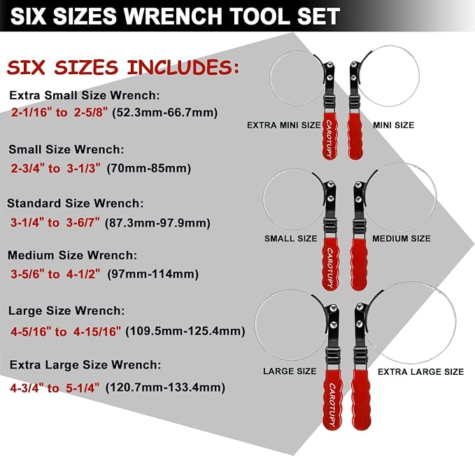 7pcs Oil Filter Wrench Set - Image 3