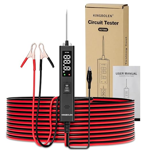 KINGBOLEN ECT200 Automotive Electrical Circuit Tester, 12V 24V Car Voltage Test - Image 9