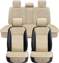 Elantrip Car Seat Cover Full Set Leather Car Seat Protector Universal fit by Elantrip