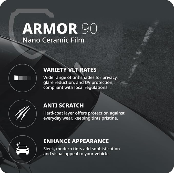 Nano Ceramic Window Tint Film for Cars and Building, 2 Ply Scratch Resistant - Image 2