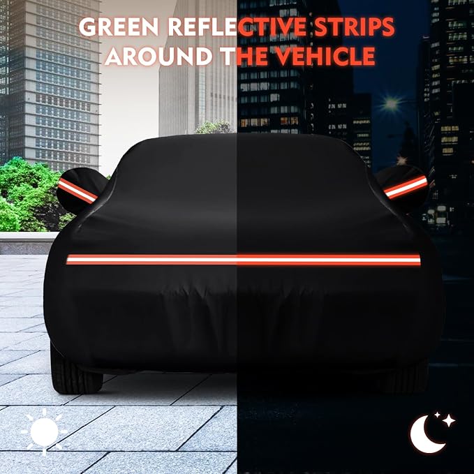 QUNSUNUS 6 Layer Car Cover for Ford Mustang 1964-1968 Waterproof All Weather - Image 7