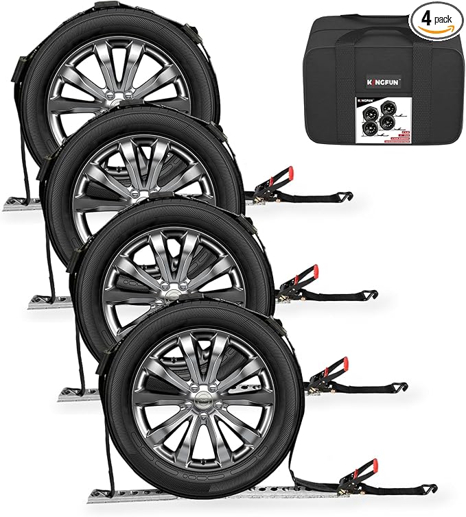 Kingfun Heavy Duty Car Tie Down Straps by Kingfun