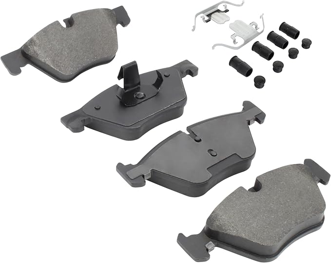 Premium Semi-Metallic Front Brake Pads Compatible - Image 2