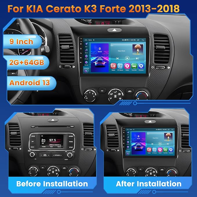 Android 15 Car Stereo for Kia Cerato K3 Forte 2013-2018 - Image 2