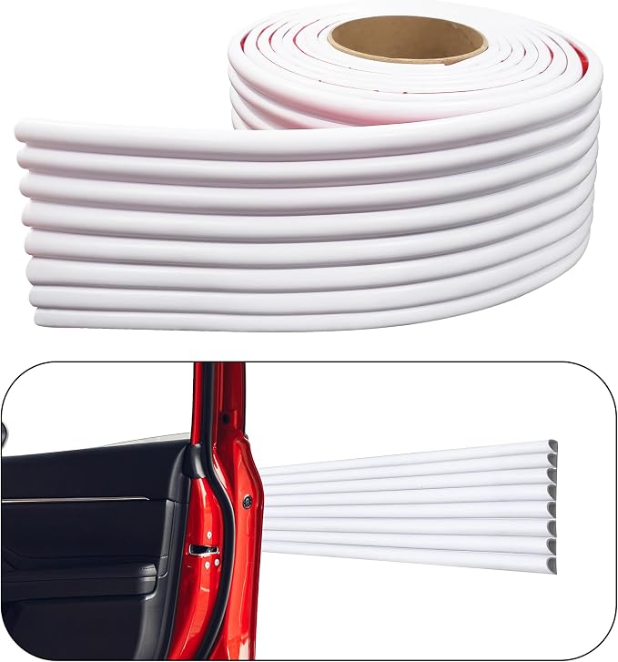 Rubber Bond Garage Wall Protectors - 4in x 12ft Strong Self-Adhesive Rubber by RUBBER+BOND