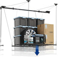 FLEXIMOUNTS GL1 Overhead Garage Lifting Storage Rack, 4x4 Ft Heavy-Duty Metal by FLEXIMOUNTS