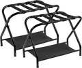 Heybly Luggage Rack, Steel Folding Suitcase Stand by HEYBLY