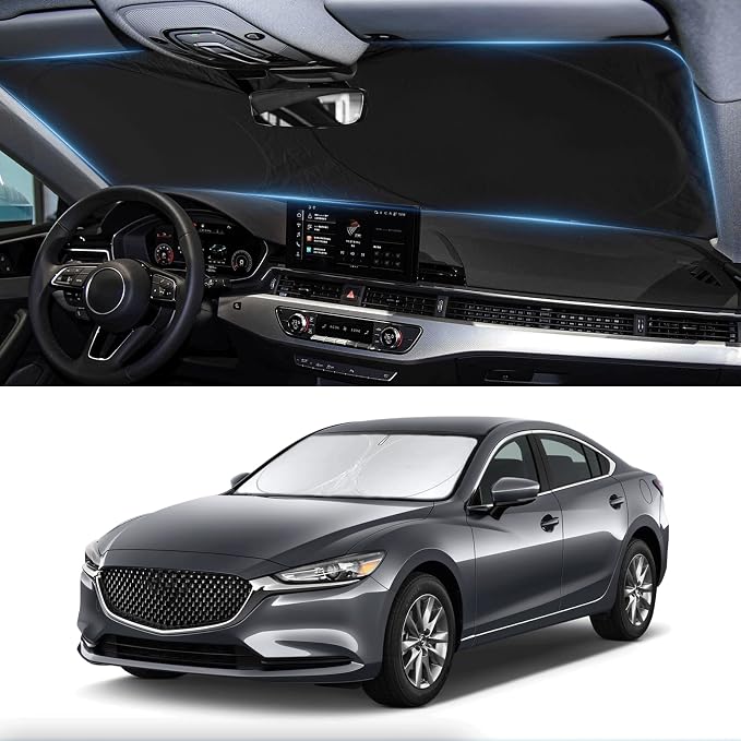 Custom Fit Mazda 6 Windshield Sunshade by INSAUTO
