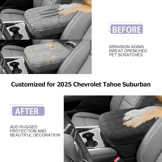 LUWU 2025 Suburban Tahoe Center Console Cover Compatible - Image 2