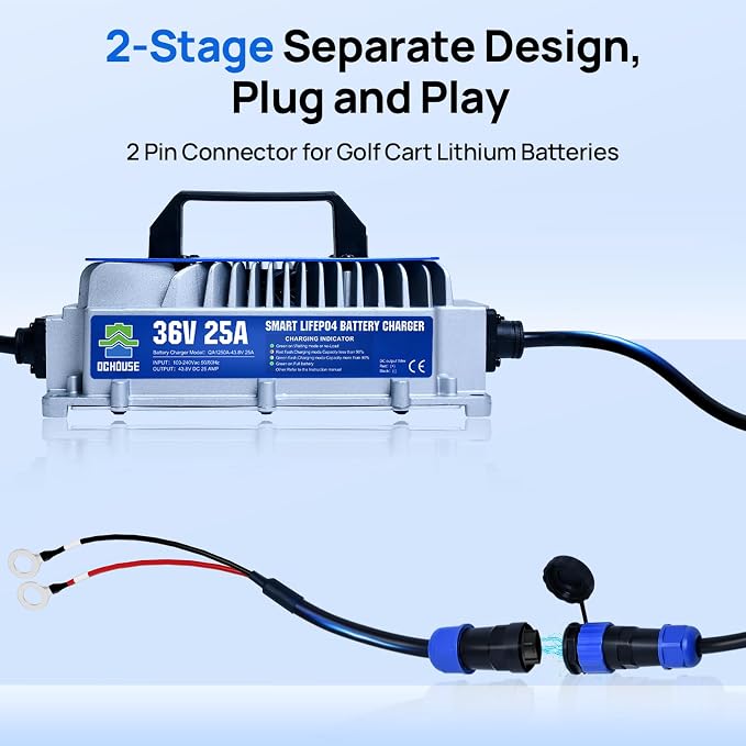 DC HOUSE 36V 25A Lithium Battery Charger, 900W Fast Charger, Charging - Image 8