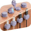 8-Pack Silicone Cord Organizer Magnetic Cable Clips, Adhesive Cable Management by Sincerityisworththewait