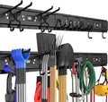 Garage Tool Organizer Wall Mounted, 48 Inches Adjustable Lawn Tool Organizers by Upspotie