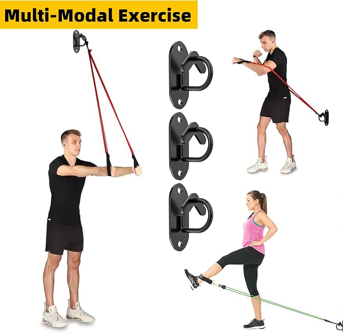 Resistance Band Wall Anchors System, Wall Mount Workout Anchors - Image 7