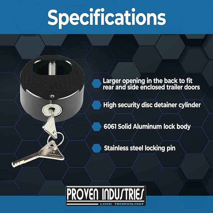 Proven Industries Model 400XL Puck-Lock Set, Made in The USA - Image 3