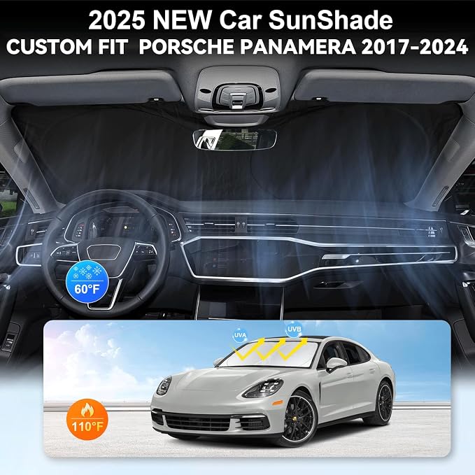Sunshade for 2017-2023 2024 2025 Porsche Panamera Accessories Front Window Sun - Image 4