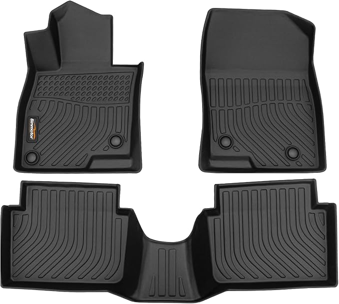 Binmotor-Floor Mats for Mazda 3 2014-2018, Front & 2nd Row, Heavy Duty Car by VisittheBinmotor