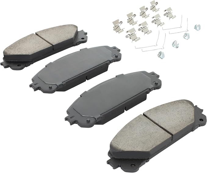 Premium Semi-Metallic Front Brake Pads Compatible - Image 2
