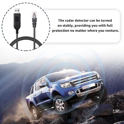 3.3FT USB to RJ11 Plug Cable, Radar Detector Cable Compatible - Image 6