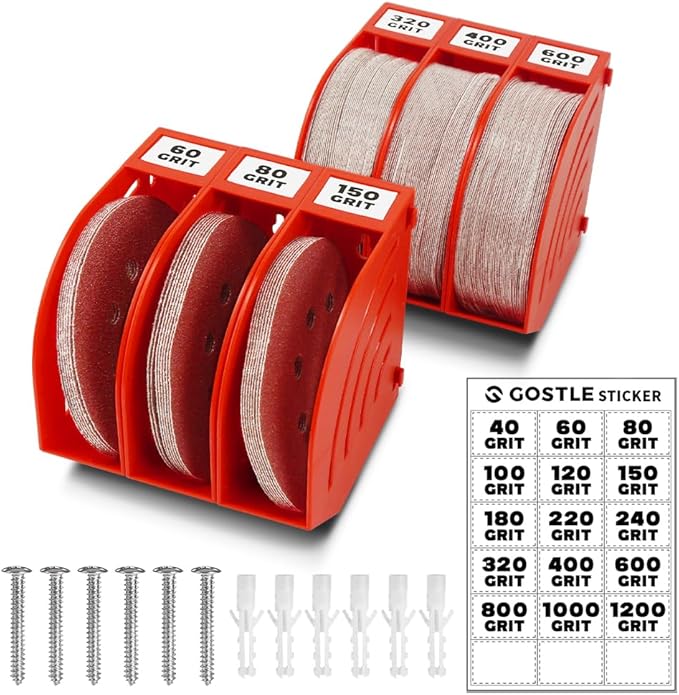 5 Inch Professional Sanding Discs Storage Bins by GOSTLE