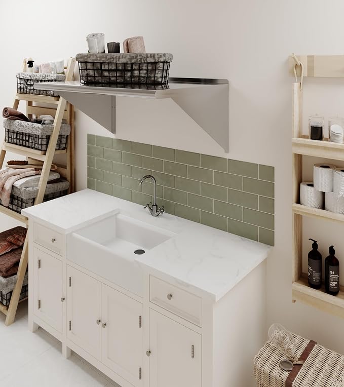 AmGood 36" Long X 24" Deep Stainless Steel Wall Shelf | NSF Certified | - Image 2