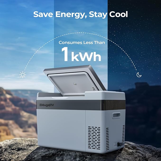 BougeRV 12 Volt Refrigerator 12V Car Fridge 30 Quart Portable Freezer - Image 8